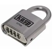 Kasp K11750D Hængelås 50 mm Sølv Kombinationslås