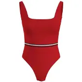 Tommy Hilfiger Square Neck One Piece Badeanzug