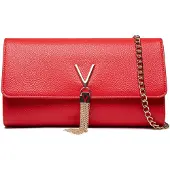 Valentino Elegante rote Handtasche mit Kontrastdetails und Schulterkette