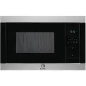 Electrolux Einbau-Mikrowelle aus Edelstahl mit Anti-Fingerprint-Beschichtung – 23 l – Grillfunktion – H 388 x B 595 x T 400 mm