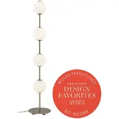UMAGE Audrey LED-Stehlampe, messingfarben, 128 cm, 4-flg. - , Audrey, dimmbar, Gold / Messing, für Wohnzimmer, Metall, Design