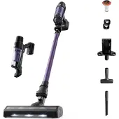 Rowenta X-Pert 7.60 RH6A39, 2-in-1-Stabstaubsauger, Beutellos, Schwarz, Violett, 0,6 l, Rechteckig, Trocken
