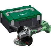 HiKOKI Akku-Winkelschleifer 18 V, 125 mm, mit Schiebeschalter, incl. Zubehör, Koffer