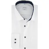 Seidensticker Businesshemd "Schwarze Rose", Herren, Gr. 3XL (47), normale Ärmellängen, weiß, 100% Baumwolle, unifarben, regular fit, 2-Knopf-Manschette, Hemden Businesshemd, Regular 1/1 Kentkragen Uni
