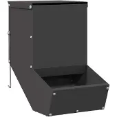 vidaXL Kaninchenfütterer Schwarz 17,5 x 26 x 28,5 cm 1,5 kg