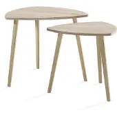 Vicco Couchtisch Twino Sonoma 60 x 50 cm 2er Set, Model 57298