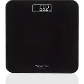 Rowenta Premiss BS1800V0, Elektronische Personenwaage, 160 kg, 100 g, Schwarz, kg, lb, ST, Quadratisch
