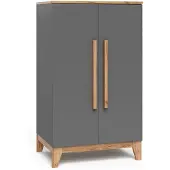 VitaliSpa Kinderkleiderschrank Malia, Grau/Artisan, 70 x 120 cm