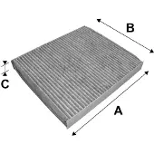 Valeo 698739 Innenraumfilter Pollenfilter für VW POLO (9N) Aktivkohle