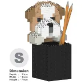 Jekca English Bulldog Pencil Cup 01S ST01DPC01