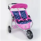 Bayer Zwillings-Jogger Puppenwagen