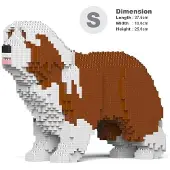 Jekca Bricks Bearded Collie 01-M04 ST19PT54-M04