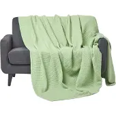 Homescapes BIO-WOHNDECKE Waffelpiqué 180/230 cm