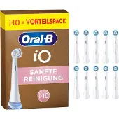Oral-B Elektrische Zahnbürstenaufsätze iO Gentle Care/Sanfte White, 10 Stück