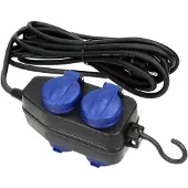 ORNO Steckdosenleiste OR-AE-13299, mit 5 m Kabel, 4-fach in schwarz