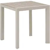 Hespéride Gartentisch "evasion" holzoptik leinen &amp ton 2-sitzer lates aus aluminium -