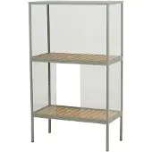 Brafab Pflanzenschrank Grower Greens, Dusty Green - Aluminium, Glas mit 2 Böden