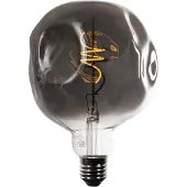 LUEDD E27 Dimmbare LED-Glühbirne Spiralfilament G125 Spiegel Silber 4W 75 lm 1800K