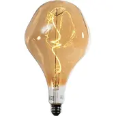 LUEDD E27 Dimmbare LED-Lampe Spiralfilament PS160 Spiegelgold 6W 100 lm 1800K