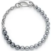 Leonardo Jewels Halskette 50 Sabine, Kette, Schmuck, Edelstahl, Glas, Imitationsperle, 024912