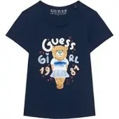 GUESS T-Shirt K6RI03 K6YW4 Dunkelblau Regular Fit
