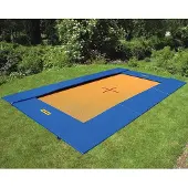Eurotramp Bodentrampolin, 464x281 cm, Master, Blau