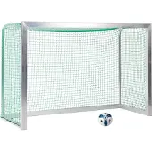 Sport-Thieme Mini-Fußballtor vollverschweißt, Inkl. Netz, grün (MW 4,5 cm), 2,40x1,60 m, Tortiefe 1,00 m
