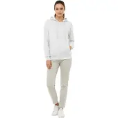 Zwillingsherz Damen Sweat-Jacke mit Kapuze Zip-Hoodie mit Taschen 46094-3 Grau