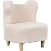 AIYAPLAY KINDERSESSEL Teddyfleece-Optik Bärenform Beige