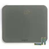 Salter 9204 GFEU12 Shadow Digital Bathroom Scale, Grey