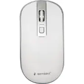 Gembird MUSW-4B-06-WS, Beidhändig, Optisch, RF Wireless, 1600 DPI, Silber, Weiß