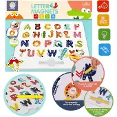 Sarcia.eu Lerntafel, magnetische Buchstaben/Tiere, Lernspielzeug 3+