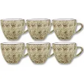 Wilmax Tasse 300 ml Pistazie Porzellan, 6er Set