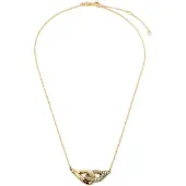 Tory Burch Halskette Interlocking Wishbone Pendant 161070 Goldfarben