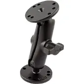 Ram Mounts Universal Double Ball Mount With Two Round Plates B Size Medium Einarmiger Schwenkarm