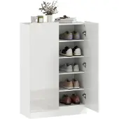 HOMCOM Schuhschrank-72L x 34,5B x 103H cm-Weiß | Gr.: onesize