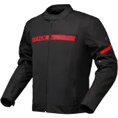 Modeka Jano Air Motorrad-Textiljacke, schwarz/rot, M
