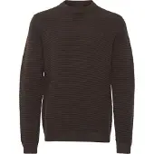 !Solid Strickfleece-Pullover SOLID "Strickpullover SDValencia", Herren, Gr. XL, braun (slate schwarz), Obermaterial: 100% Baumwolle CO., normal, Pullover Strickfleece-Pullover
