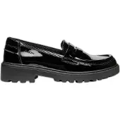 Geox J Casey Girl C Moccasin, Black, 30 EU