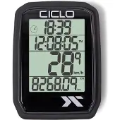 Ciclosport Protos 105 Fahrradcomputer schwarz 2022 Fahrradcomputer mit Kabel