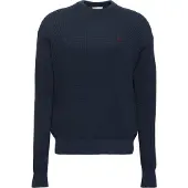 Calvin Klein Herren Pullover & Cardigans Ls Ez Cotton Waffle Crewnk Swtr 9 - Donkerblauw - Größe XL