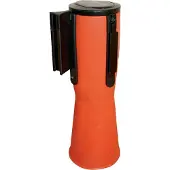 Sonstiges Leitkegelaufsatz gelb / schwarz diagonal gestreift, 4 m