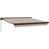 vidaXL Ausziehbare Markise Beige 300 x 250 cm Stoff und Metall