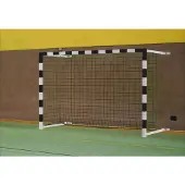 Sport-Thieme Handballtor mit Wandbefestigung, schwenkbar, Rot-Silber