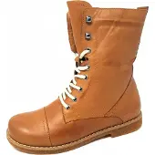Andrea conti Damenschnürrstiefel warm flach Da.-Stiefelette in Braun | Gr.: 36