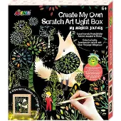 Avenir Scratch Art - Leuchtkasten Bastelset für Kinder Kratzkunst