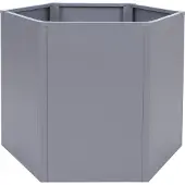 Mendler Hochbeet MCW-P64, Metallhochbeet Gemüse-/Pflanzbeet Blumenkasten Pflanzkübel Garten Stahl 77x100x88cm grau