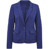 Goldner Kurzgröße: Jersey-Blazer in royalblau | Gr.: 24