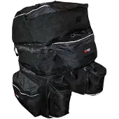 Lifefit 3-teilige Fahrradträgertasche Schwarz