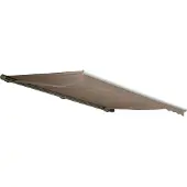 Mendler Elektrische Kassetten-Markise H122, Vollkassette Volant 4x3m Polyester Sand